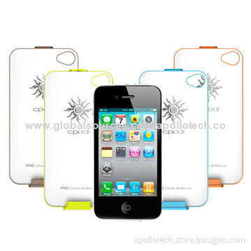 RoHS Power Banks for iPhone 4/4S with 2,200mAh Real-capacity and A-grade Polymer Battery